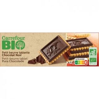 Galletas Tableta Chocolate Negro Carrefour Bio 150 Gr.
