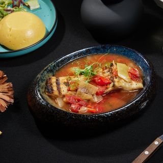 Saramură de crap cu mămăliguță