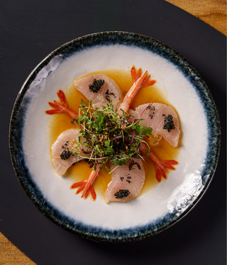 Sweet Shrimp Yellow Tail Tiradito