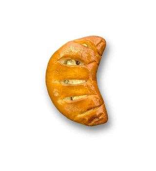 Drożdżówka z twarogiem i rodzynkami
