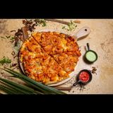 Butter  chicken Naan Pizza
