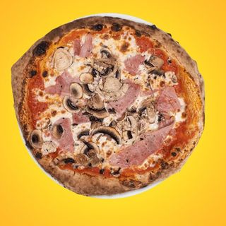 Pizza prosciutto e funghi  (40 cm.)