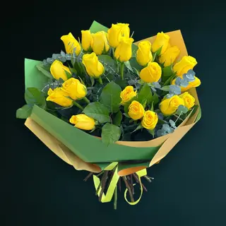 Buchet 23 Trandafiri Galbeni