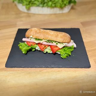 Чабата с прошуто кото, гауда и тъопено сирене /250 гр./