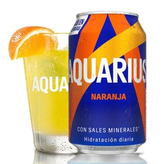Aquarius Naranja lata 330ml.