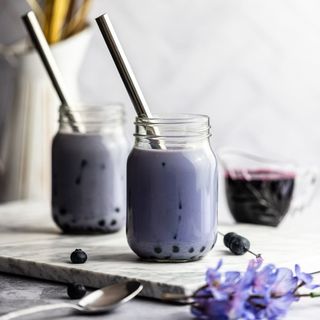 Blueberry Fruity Boba Tea