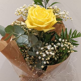 Rosa amarilla regalo