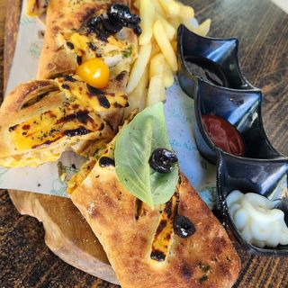 Baguette farcie escalope grillée