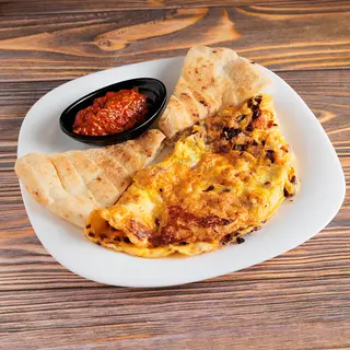 Omlet 3 jaja sa goveđom pršutom