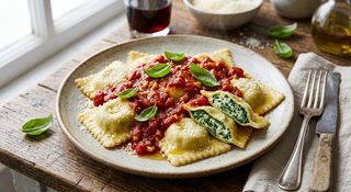 Ravioli De Espinacas Y Ricotta
