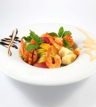 Salade Aux Fruits Frais Et Crevettes