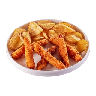 ДЕТСКО МЕНЮ С ПИЛЕШКИ ПРЪЧИЦИ И ПЪРЖЕНИ КАРТОФКИ