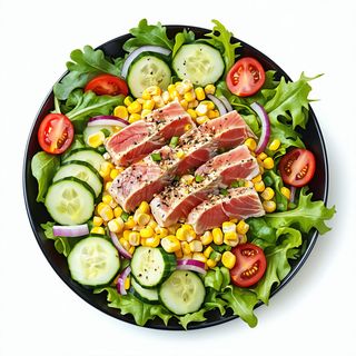 Ensalada Mixta Con Atún Y Maíz