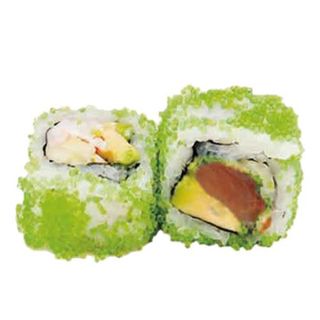 61.Ura Tobiko De Wasabi con atún (8 Pzs.)