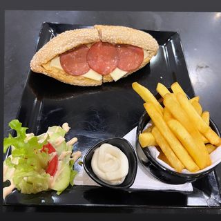 Sandwich poulet pepperoni