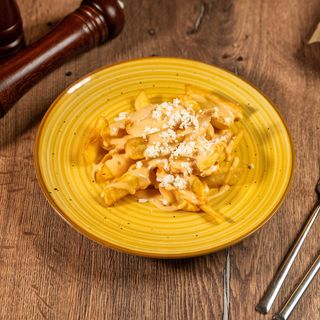 Cartofi prăjiți cu telemea