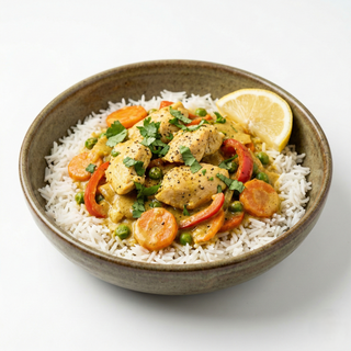 Orez cu piept de pui și curry