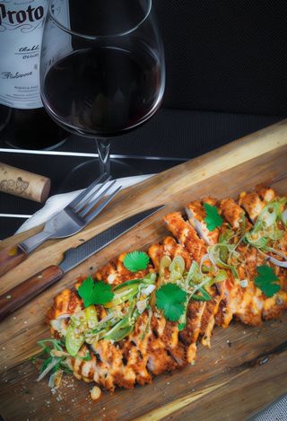 Milanesa De Pollo Estilo Thai