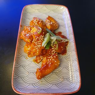 Bocconcini di pollo con salsa gochujang 