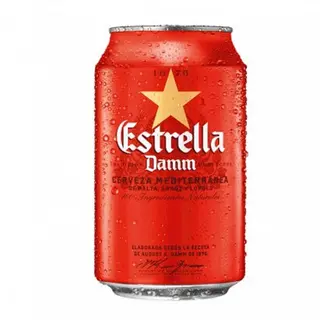 Cerveza Estrella Damm Lata (330 ml,)