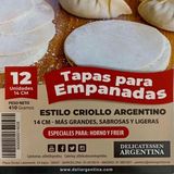 Tapas de empandas Delicatessen Argentina F/H (2598)