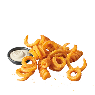 Frytki Zakręcone z sosem