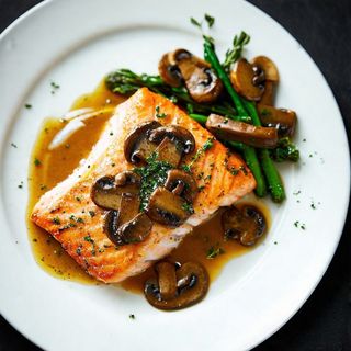 Fish Fillet With Porcini Mushrooms