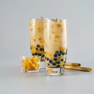 Golden Melon Bubble Tea