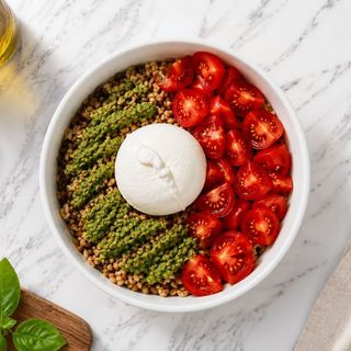 Pesto & burrata bowl