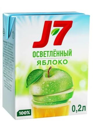 Բնական հյութ J7  խնձոր 200մլ