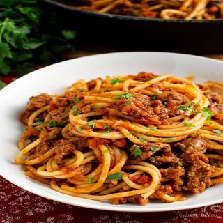 Spaghetti bolognese / pasta carbonara
