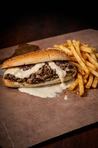 Shawarma beef sandwich