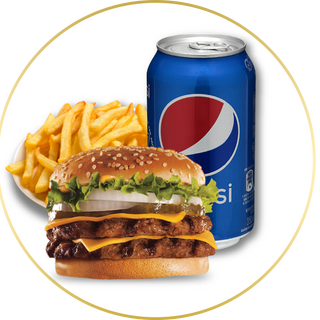 Double Burger Menú