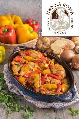 Panino con Pollo ai Peperoni