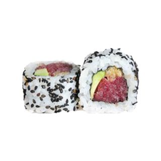 47. Spicy tuna crunch uramaki (8 pzs.)
