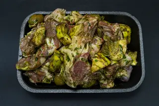 Spezzatino di agnello con  carciofi