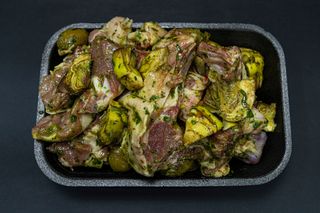 Spezzatino di agnello con  carciofi