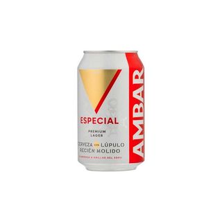 Ambar cerveza de lata
