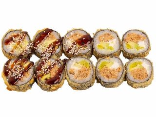 Roll Tempura z Pieczonym Łososiem (10 szt) (320g)