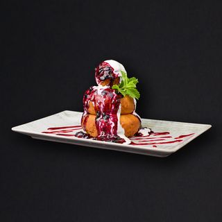 Papanași cu dulceața