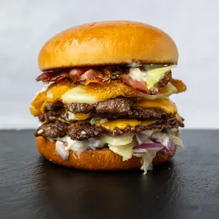 Garlic Cheese Burger triple