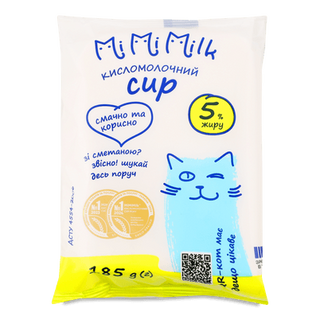 Сир кисломолочний MiMiMilk 5% (185г)
