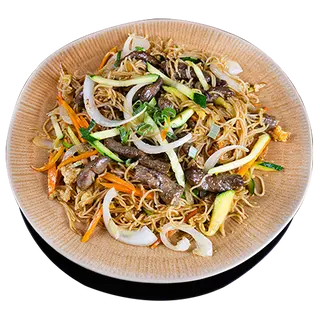 47. Fideos De Arroz Salteados Con Ternera