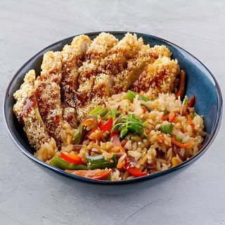 Хібачі рис з курячим шніцелем 400г.