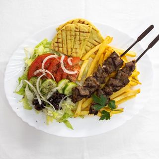 Piatto souvlaki agnello 