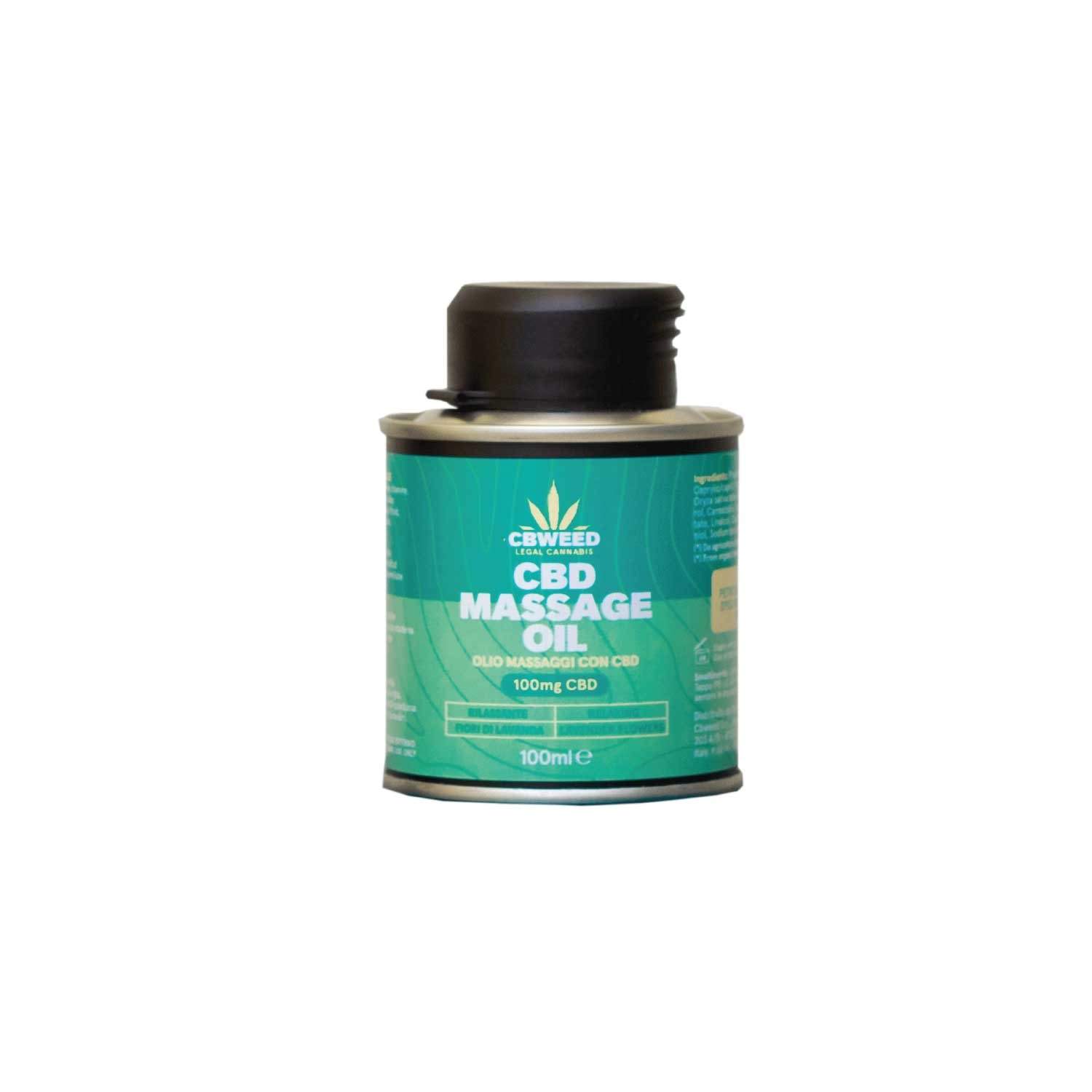 Óleo de Massagem Relaxante com CBD - Flores de Lavanda 100ml