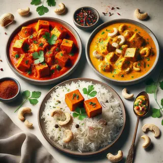 VEGAN TIKKA MASSALA CON ARROZ EN ESENCIAS ORIENTALES