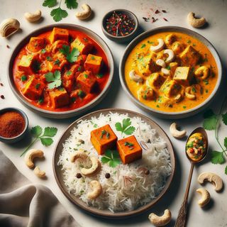 VEGAN TIKKA MASSALA CON ARROZ EN ESENCIAS ORIENTALES