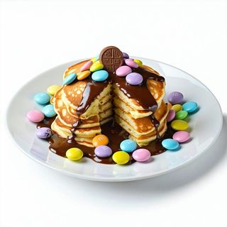 Pancake con Nutella e Smarties