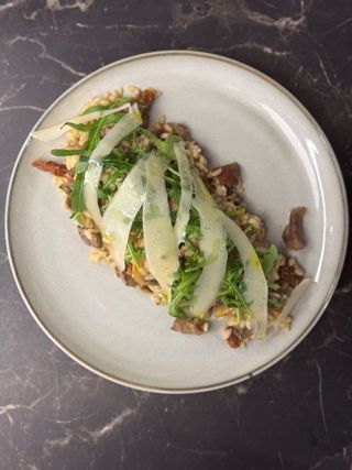 Ризото с телешко бонфиле